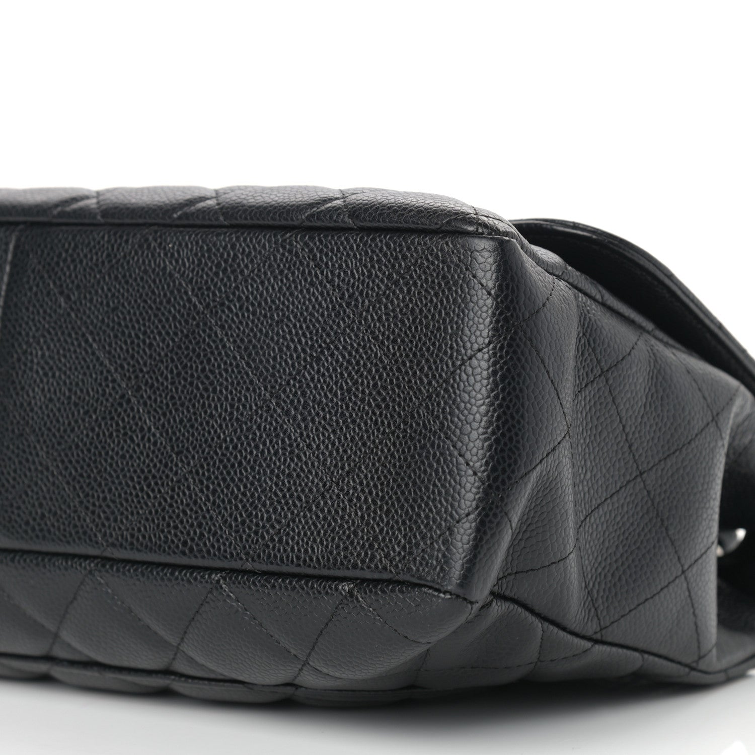 Chanel Caviar Quilted Jumbo Single Flap Black 8 of 9