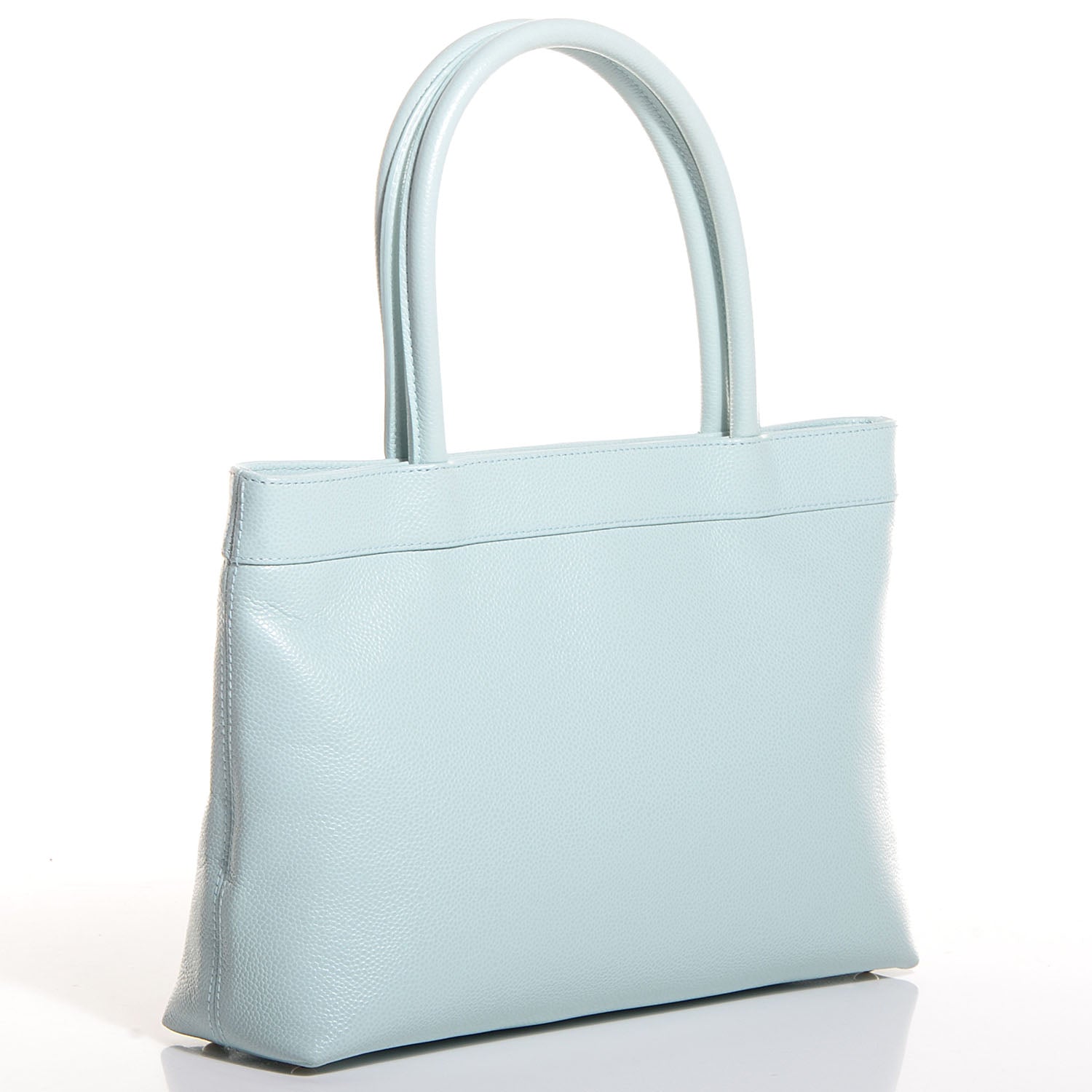 Chanel Caviar CC Tote Light Blue 3 of 7