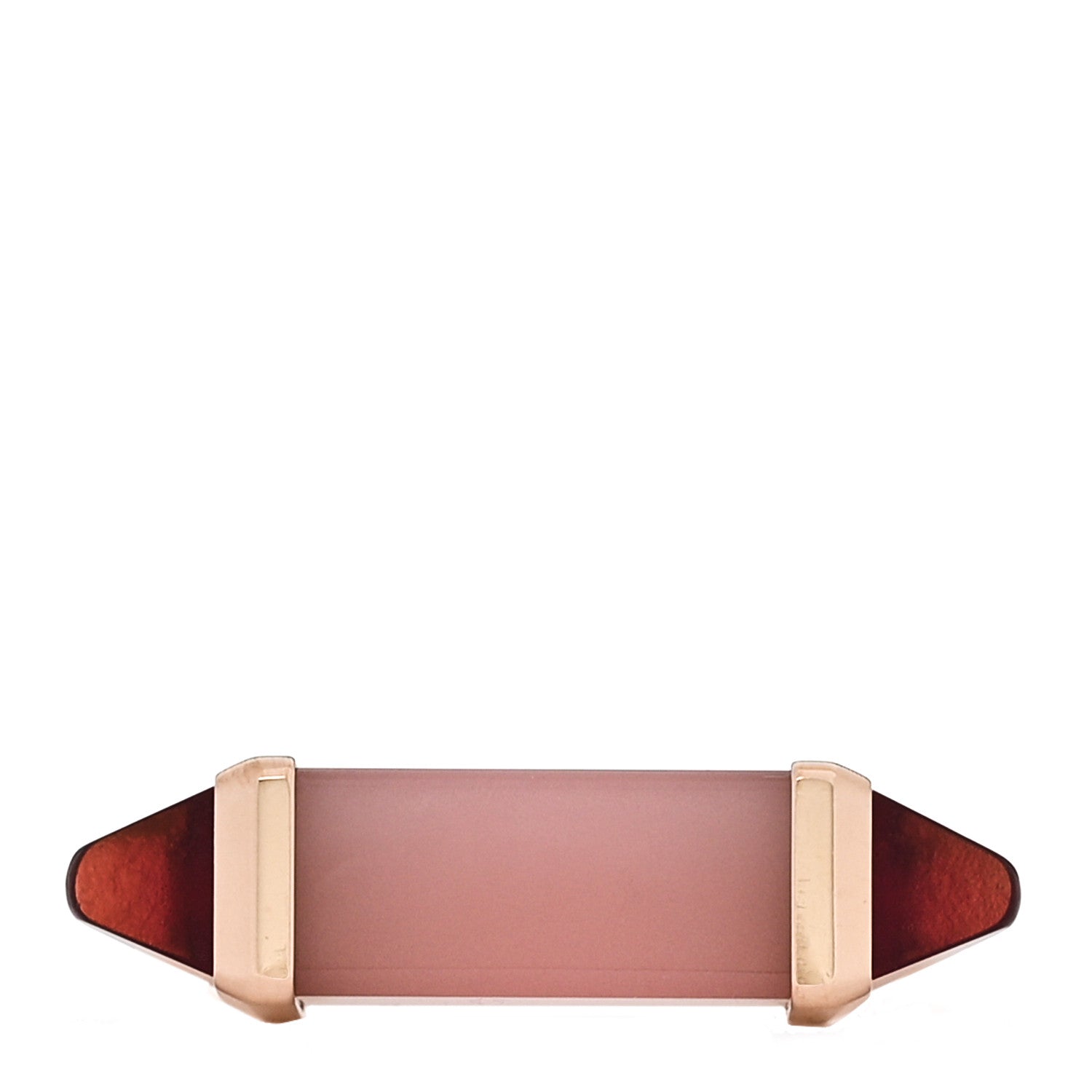 Cartier 18K Pink Gold Pink Chalcedony Garnet Les Berlingots de Cartier Ring 58 8.25 1 of 6