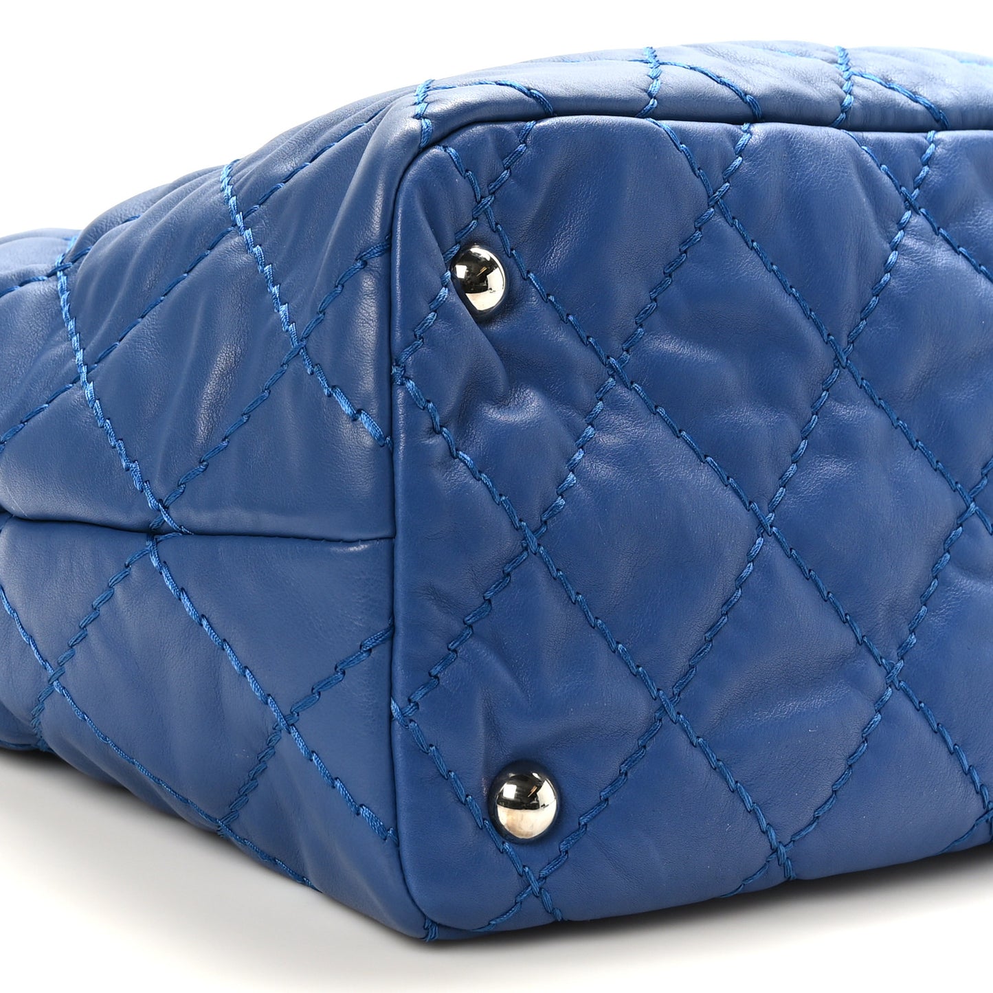 Calfskin Love Me Tender Large Tote Blue