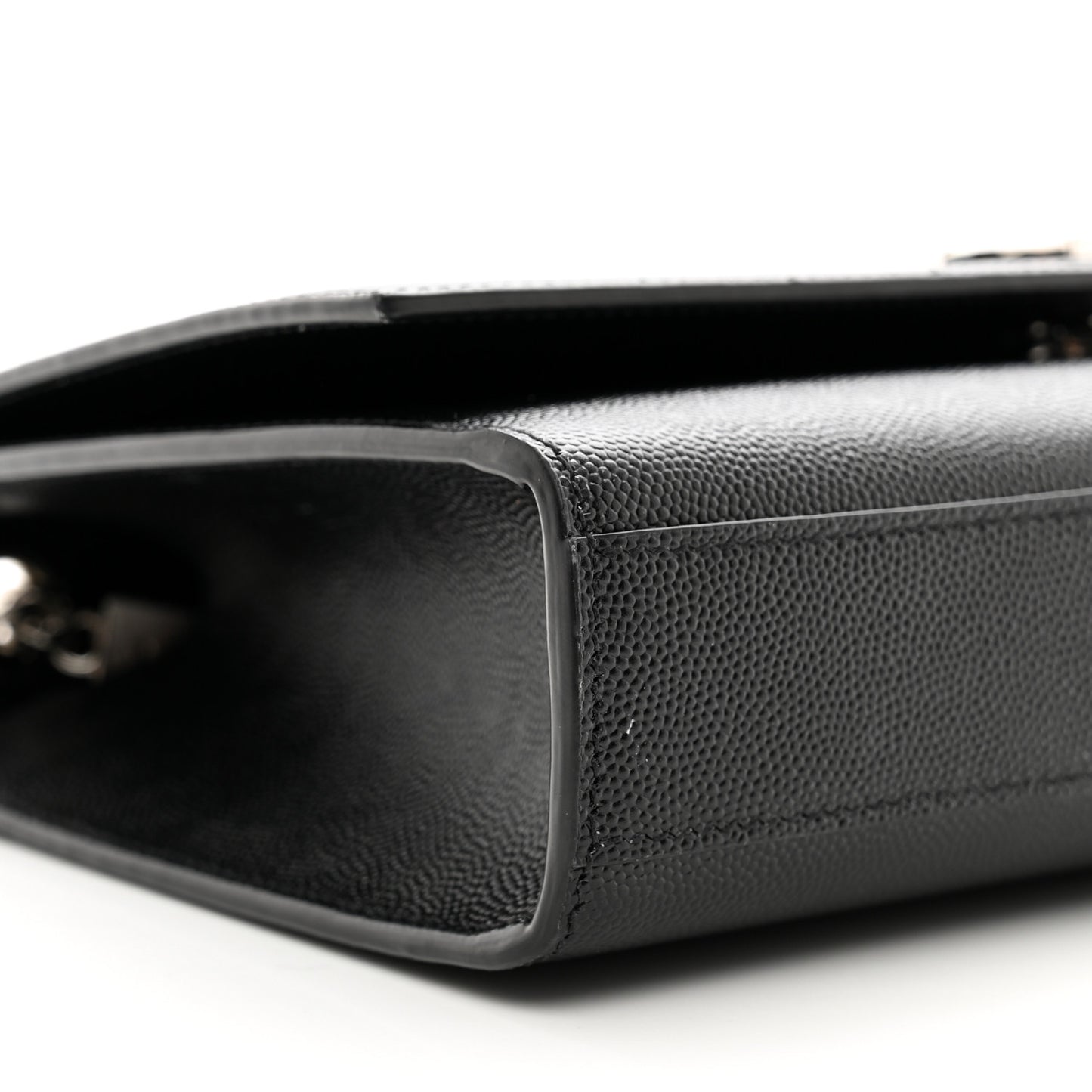 Grain De Poudre Medium Classic Monogram Kate Satchel Black