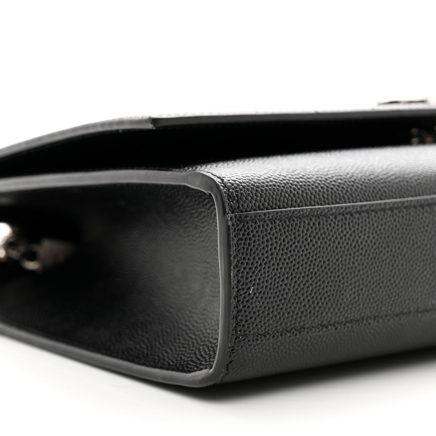 Saint Laurent Grain De Poudre Medium Classic Monogram Kate Satchel Black 9 of 12