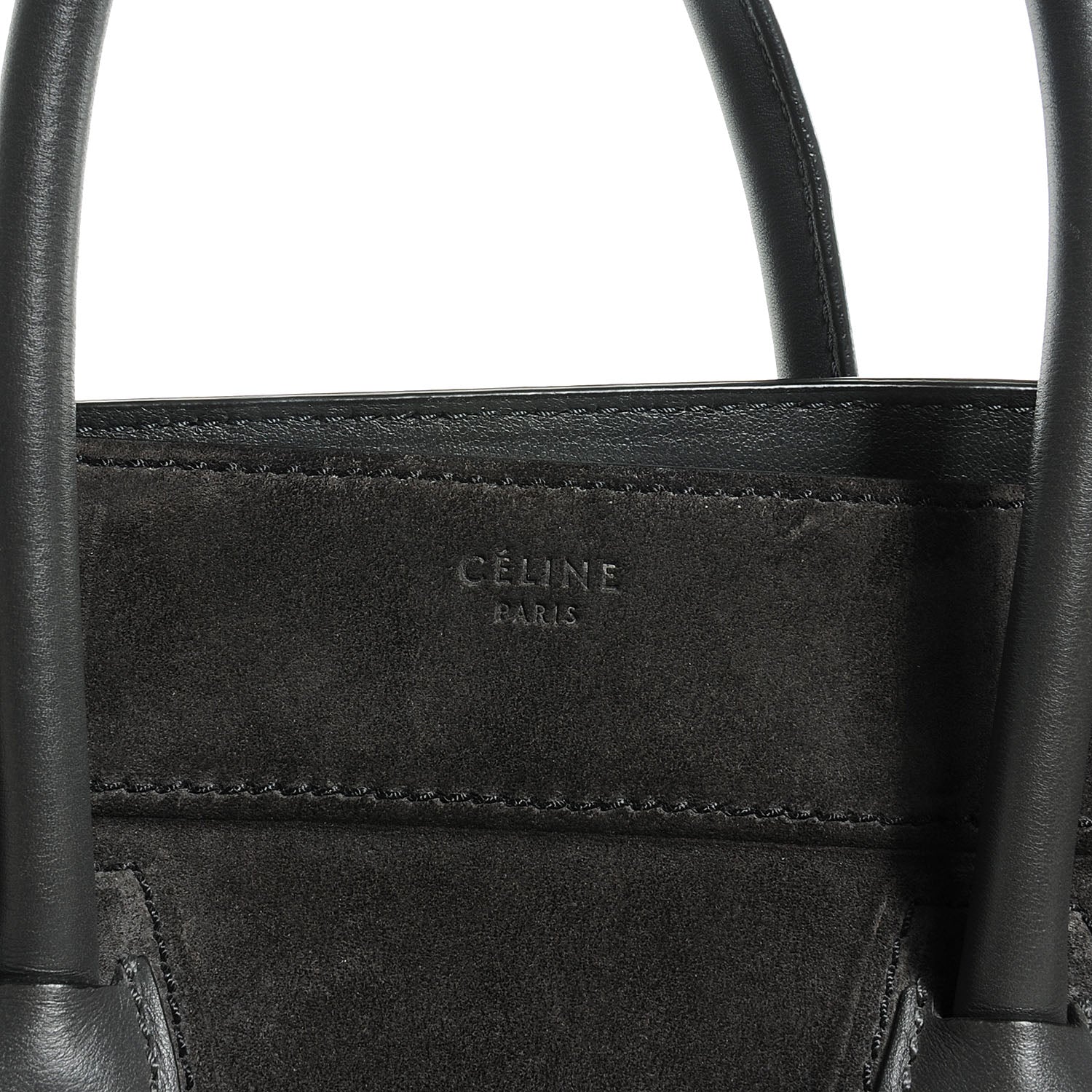 Celine Suede Medium Phantom Luggage Grey 5 of 8