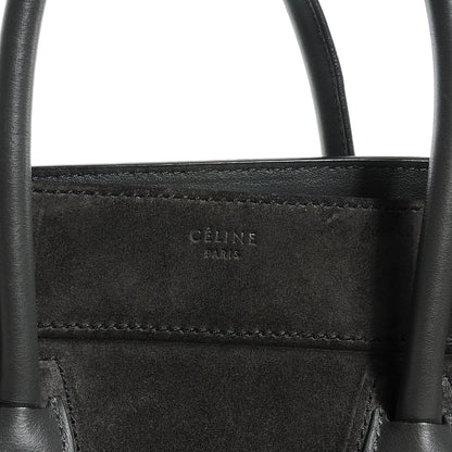 Celine Suede Medium Phantom Luggage Grey 5 of 8