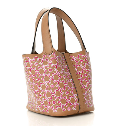 Hermes Swift Micro Lucky Daisy Picotin Lock Chai Rose White 3 of 10