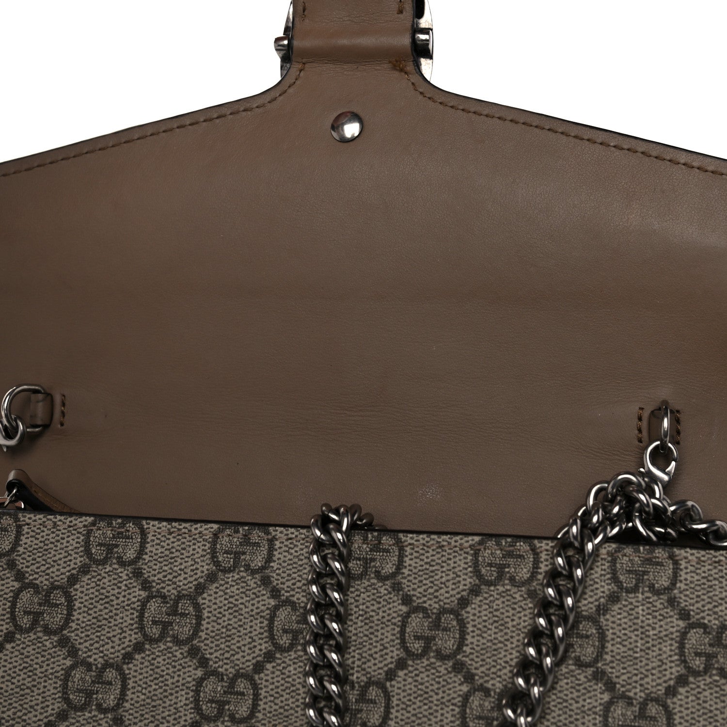 Gucci GG Supreme Monogram Mini Dionysus Chain Wallet Beige Taupe 14 of 18