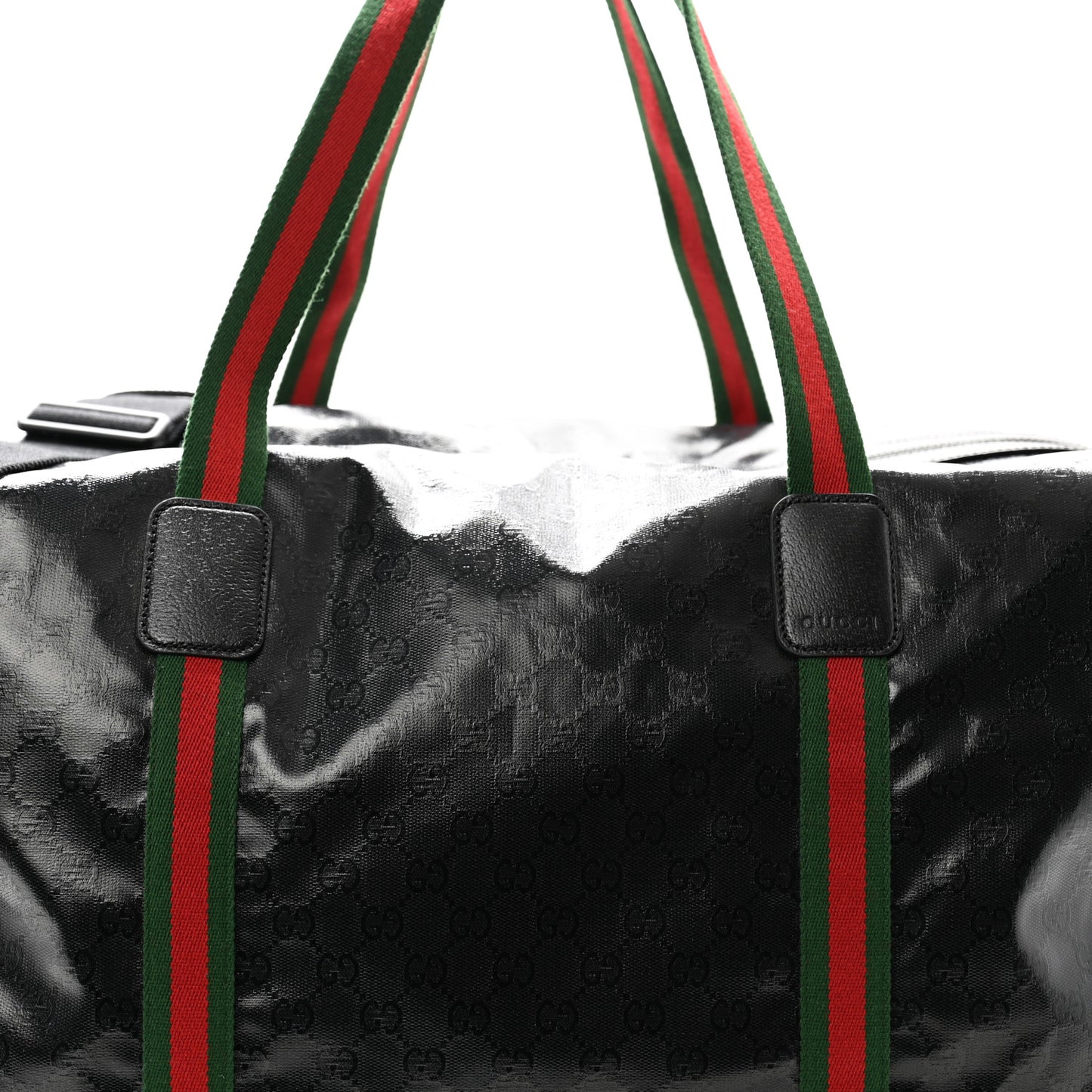 Crystal Monogram Web Large Duffle Bag Black