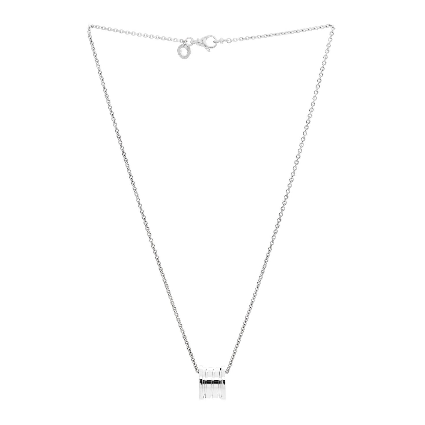 18K White Gold B.Zero1 Pendant Necklace