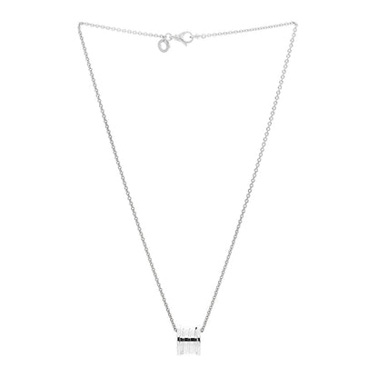 Bulgari 18K White Gold B.Zero1 Pendant Necklace 3 of 6