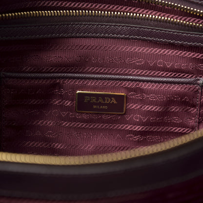 Prada Saffiano Lux Large Promenade Tote Bordeaux 6 of 11