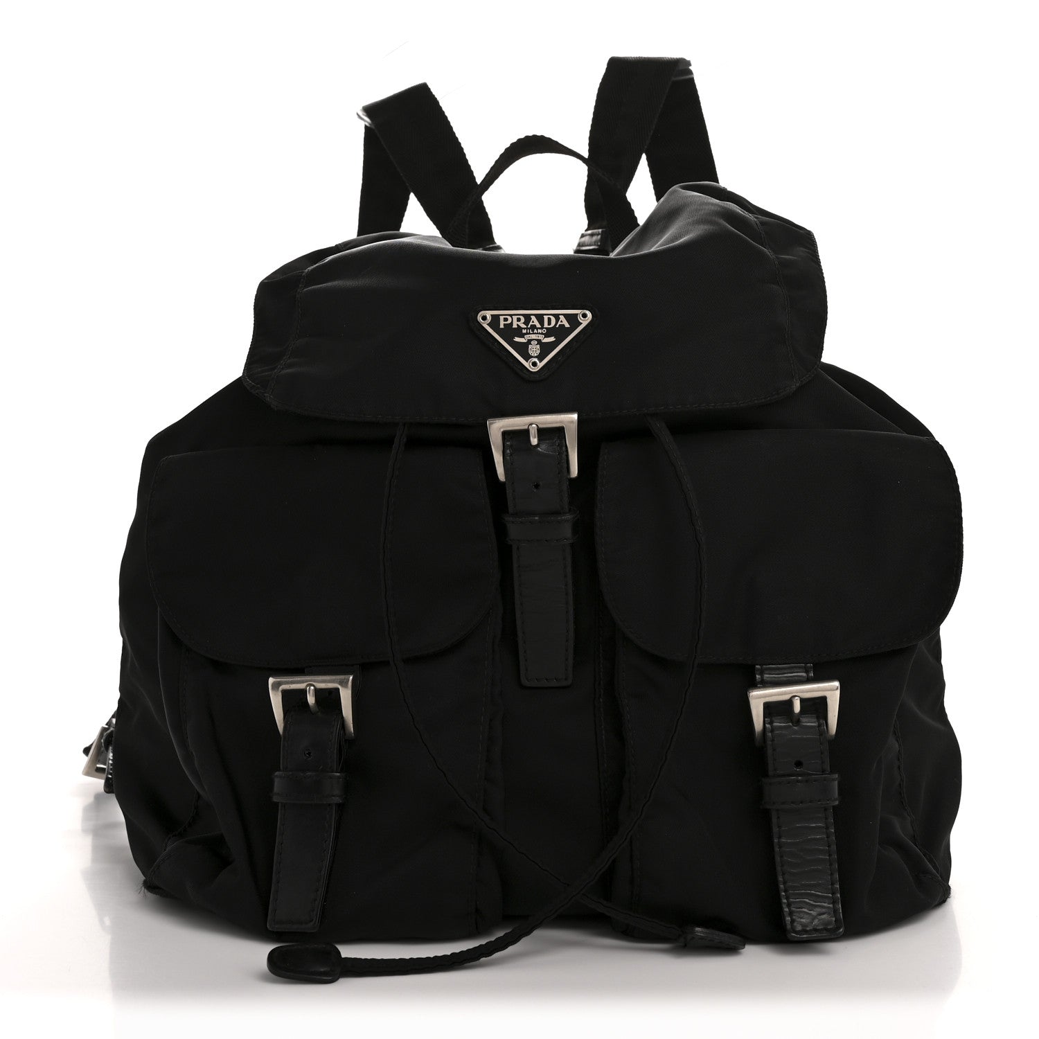 Prada Nylon Vela Medium Backpack Black 1 of 15