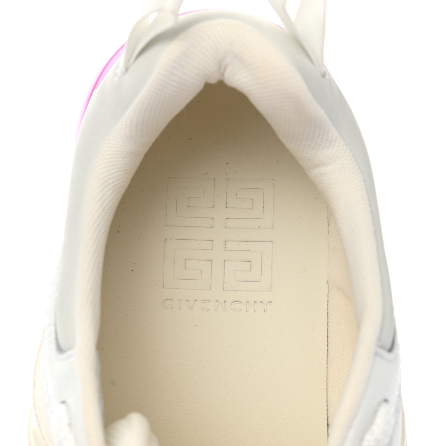 Givenchy Calfskin Mesh Technical Canvas GIV 1 Sneakers 39 White Pink 7 of 9