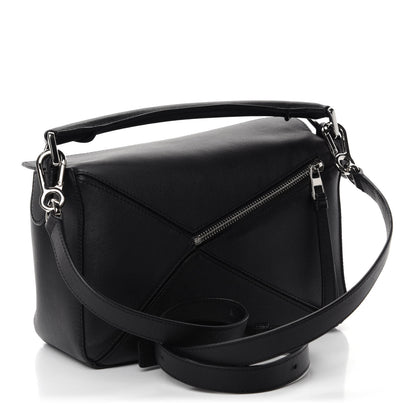 Loewe Calfskin Small Puzzle Bag Black 3 of 10