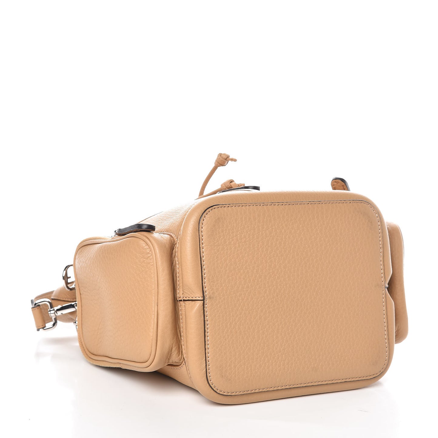 Cuoio Romano Selleria F is Fendi Grande Mon Tresor Pocket Bucket Bag Miele Scuro