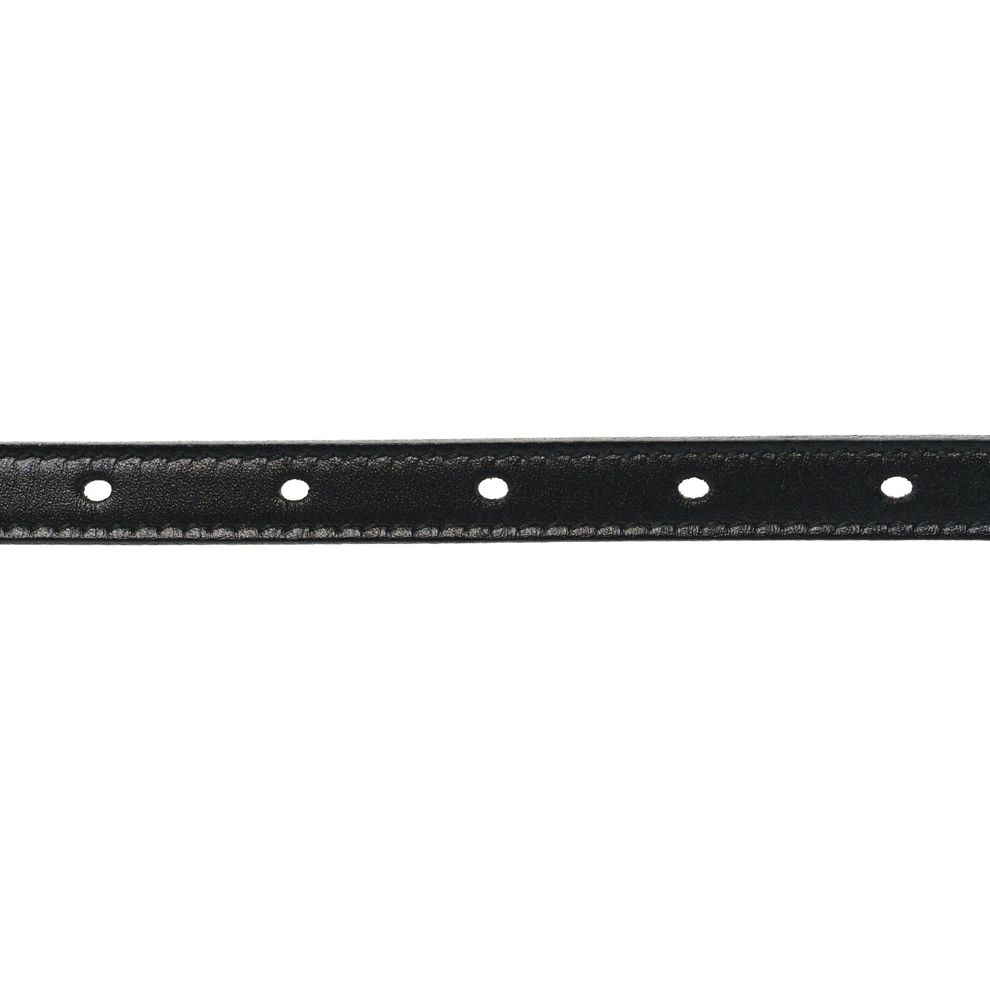 Calfskin D-Bee Slim Belt L Black