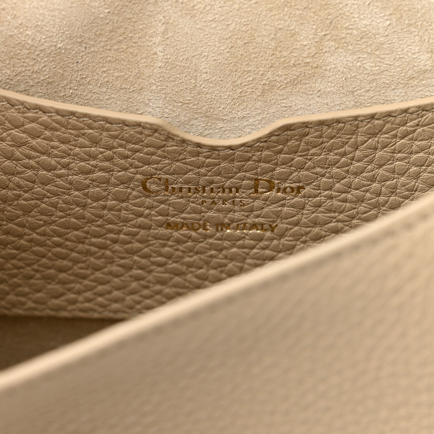 Christian Dior Grained Calfskin Medium Bobby Flap Beige 6 of 9