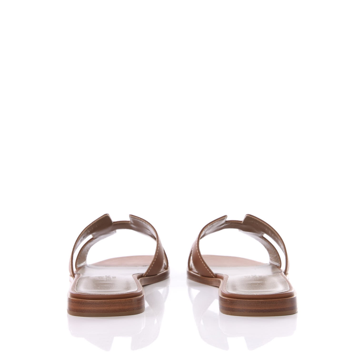 Hermes Box Calfskin Oran Sandals 36 Gold 7 of 11