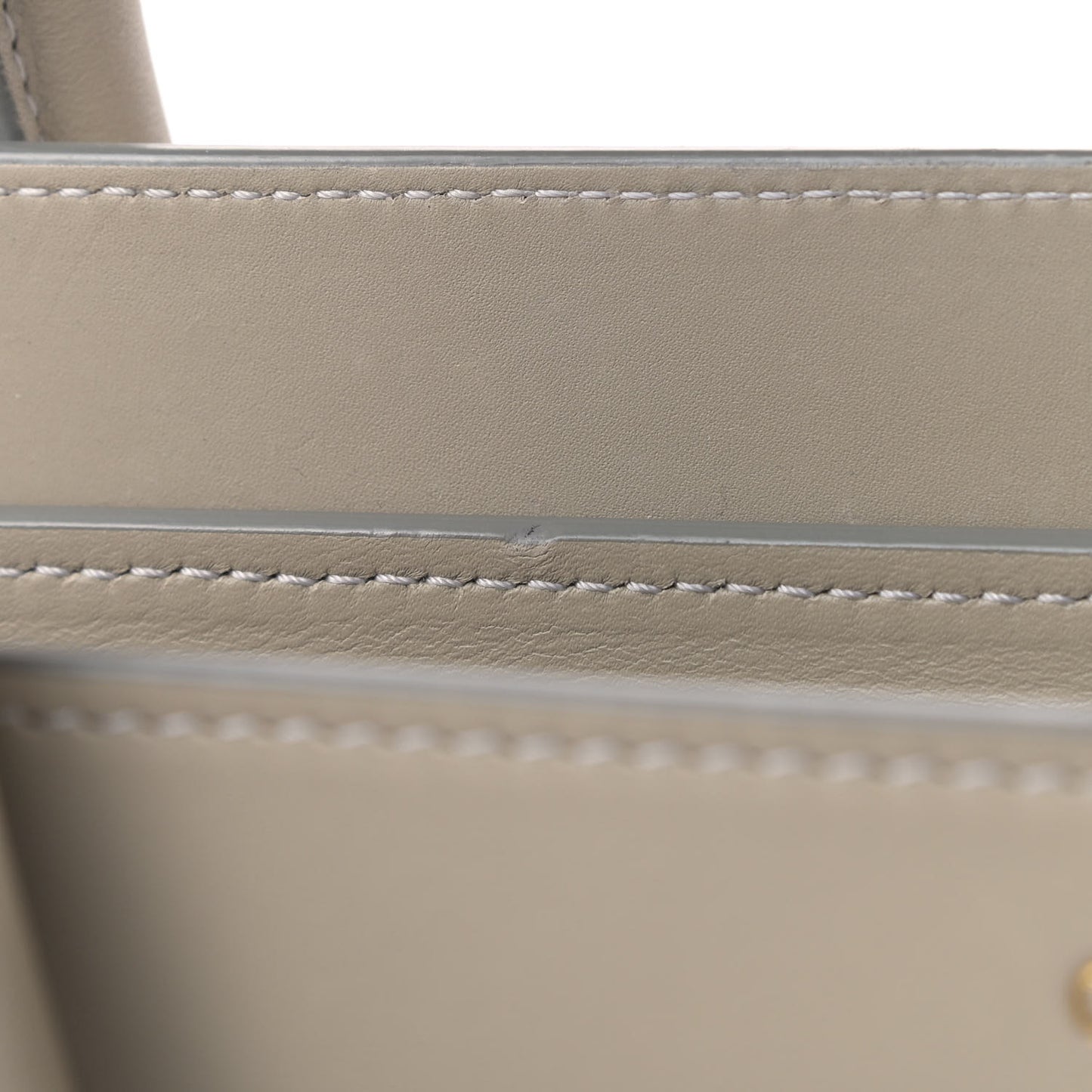 Smooth Calfskin Mini Luggage Light Grey