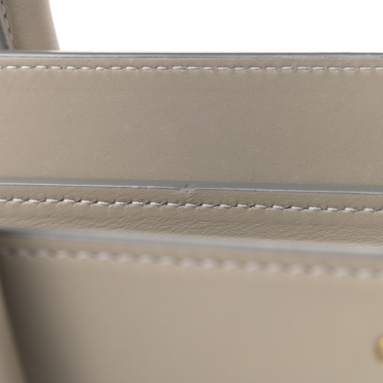 Celine Smooth Calfskin Mini Luggage Light Grey 6 of 12