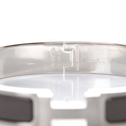 Hermes Matte Enamel Narrow Clic Clac HH Bracelet T6 Etain 4 of 6