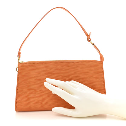 Louis Vuitton Epi Pochette Accessories 24 Mandarin 2 of 9
