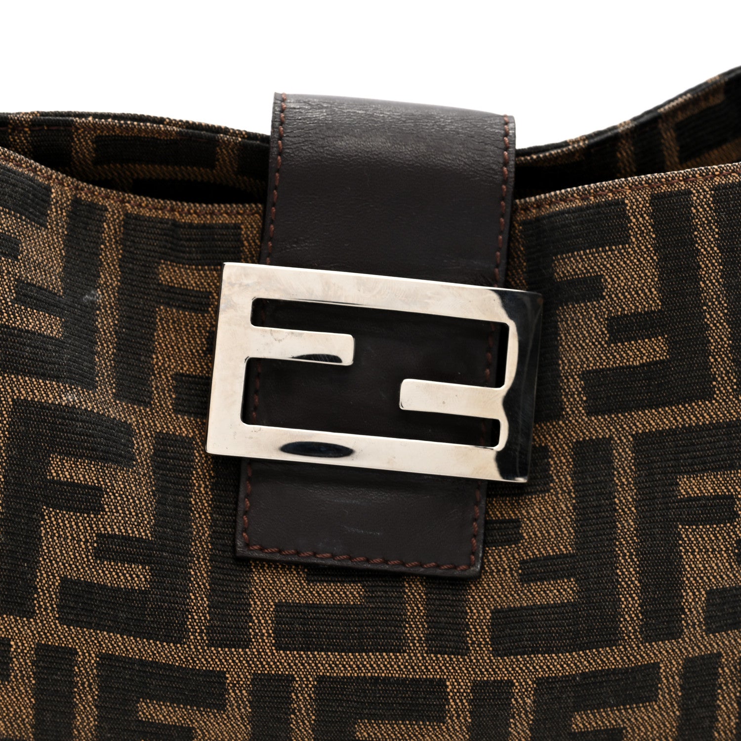 Fendi Zucca Shoulder Bag Tobacco 7 of 9