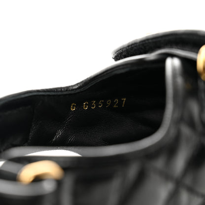 Chanel Lambskin Velcro Dad Sandals 38.5 Black 8 of 9