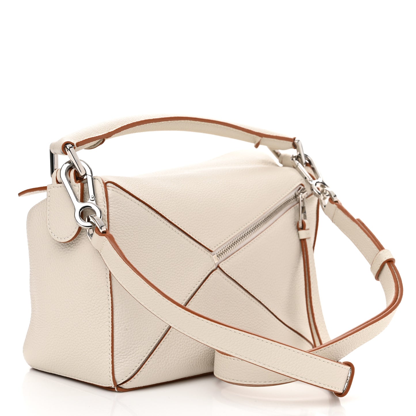 Calfskin Small Puzzle Bag Ivory