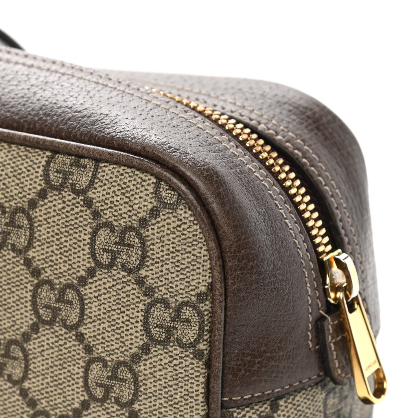 GG Supreme Monogram Web Small Ophidia Shoulder Bag Brown