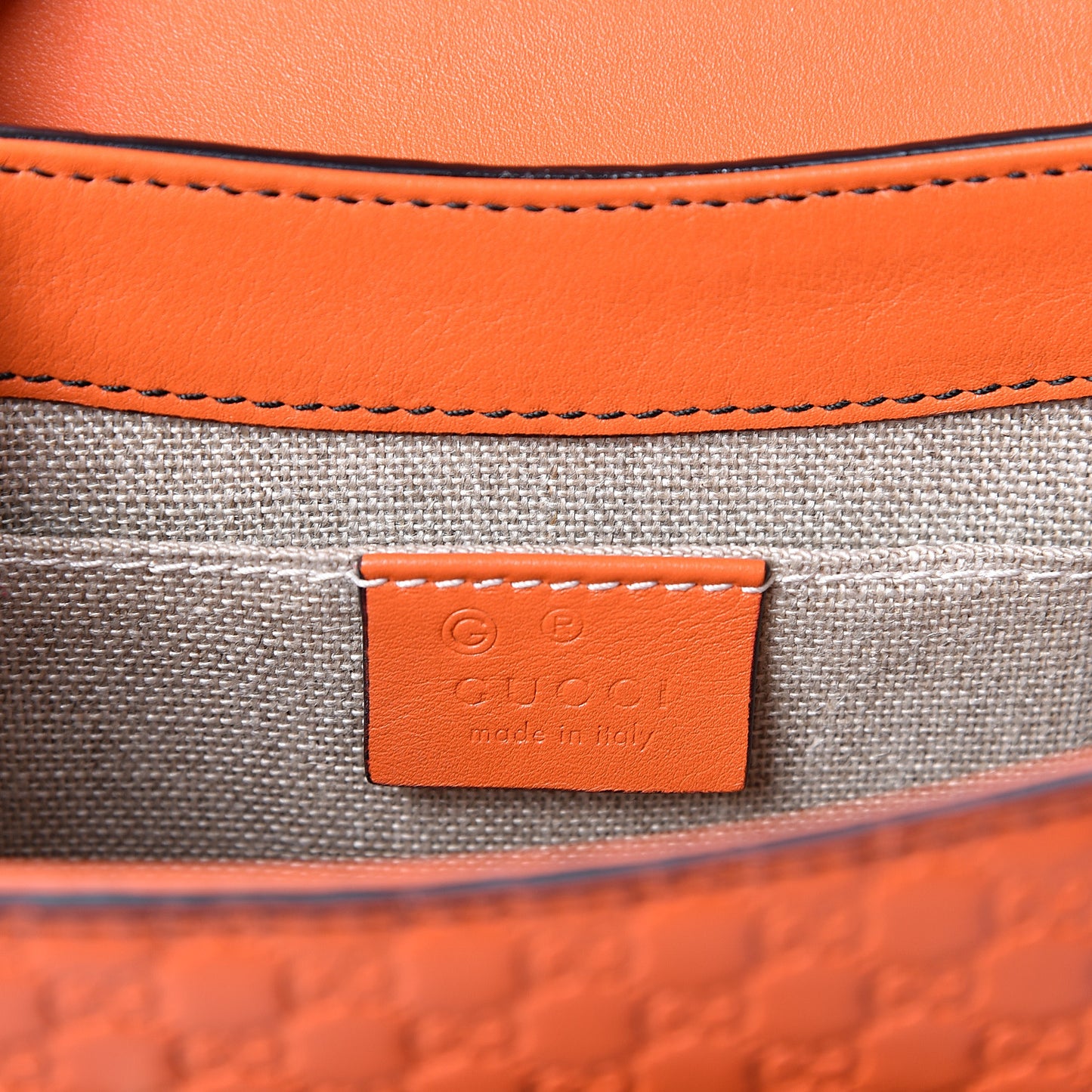 Soft Microguccissima Mini Emily Chain Shoulder Bag Sun Orange