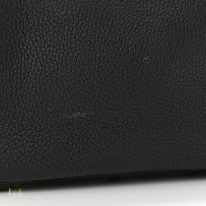 Hermes Taurillon Clemence Lindy 26 Black 11 of 12