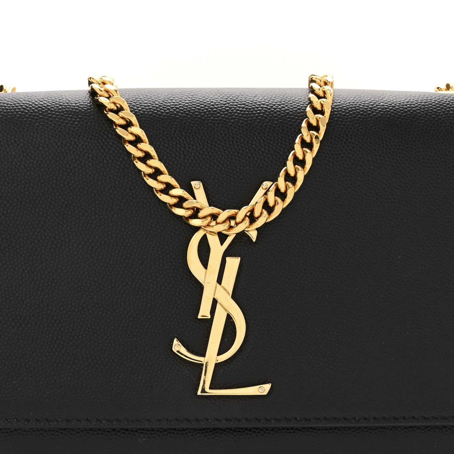 Saint Laurent Grain De Poudre Small Monogram Kate Satchel Black 8 of 13