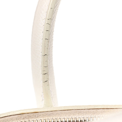 Balenciaga Signature Grained Calfskin Logo S Ville Top Handle Bag White Black 10 of 10