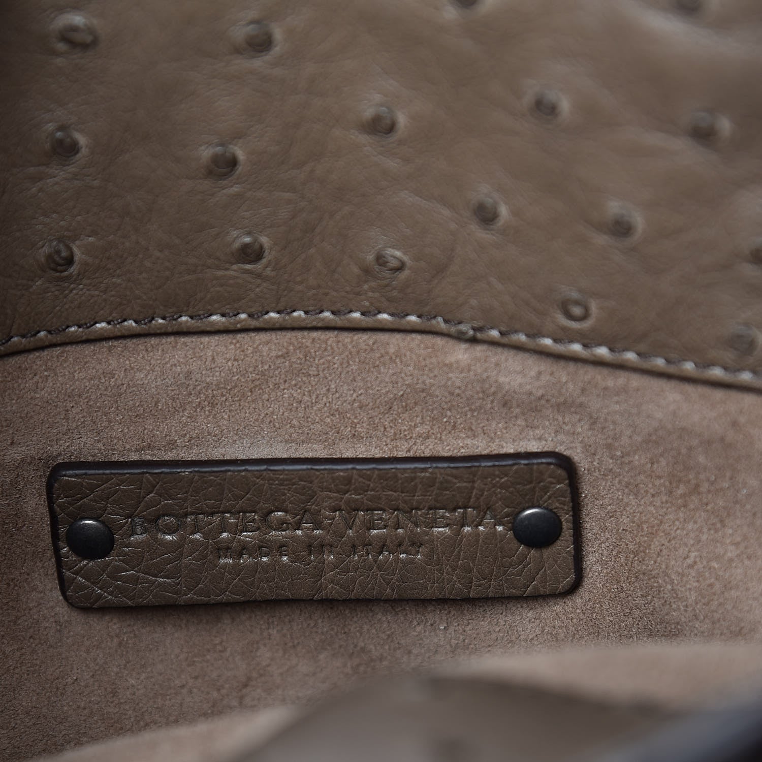 Bottega Veneta Ostrich Small Roma Tote Brown 8 of 17