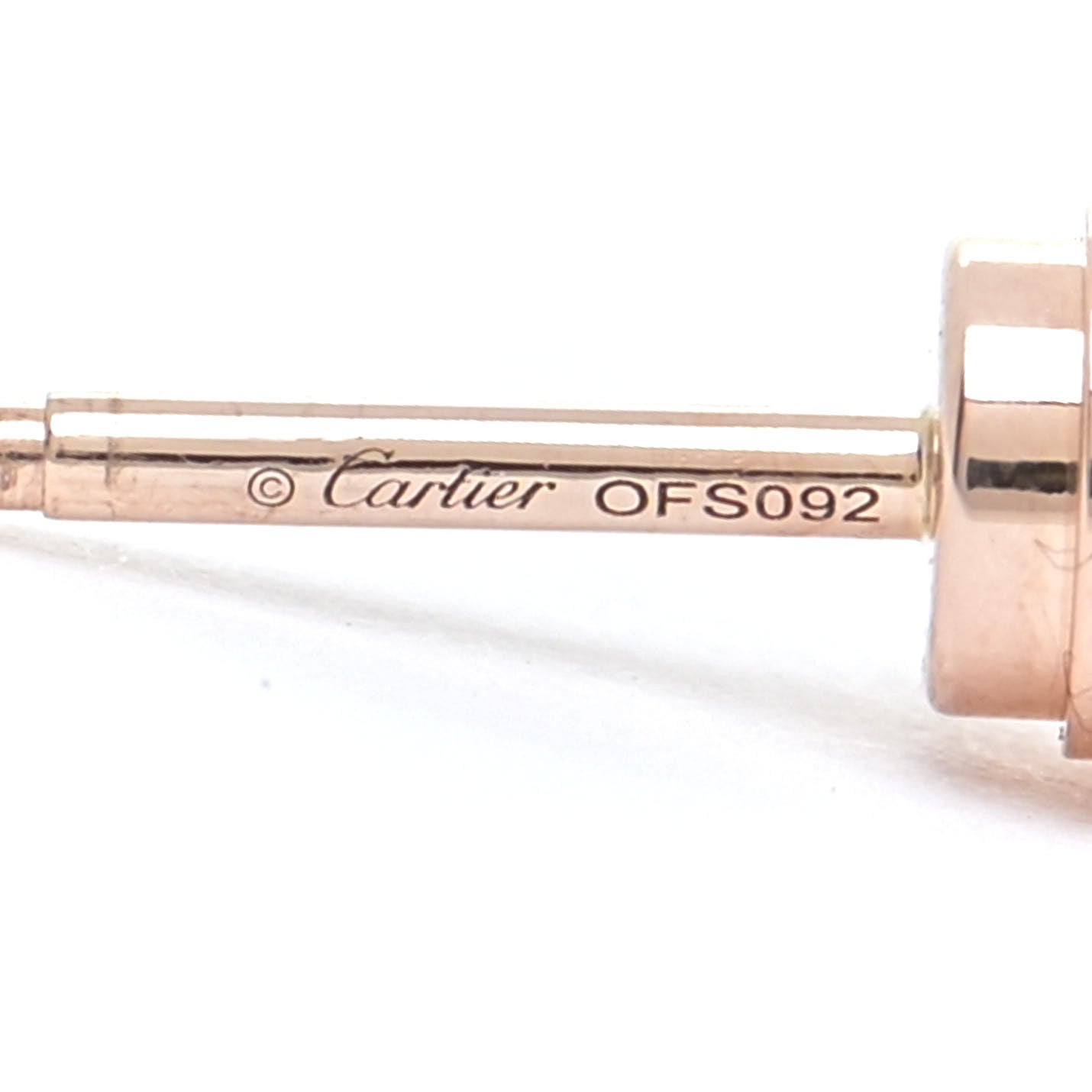 18K Pink Gold Diamond MM D'Amour Earrings