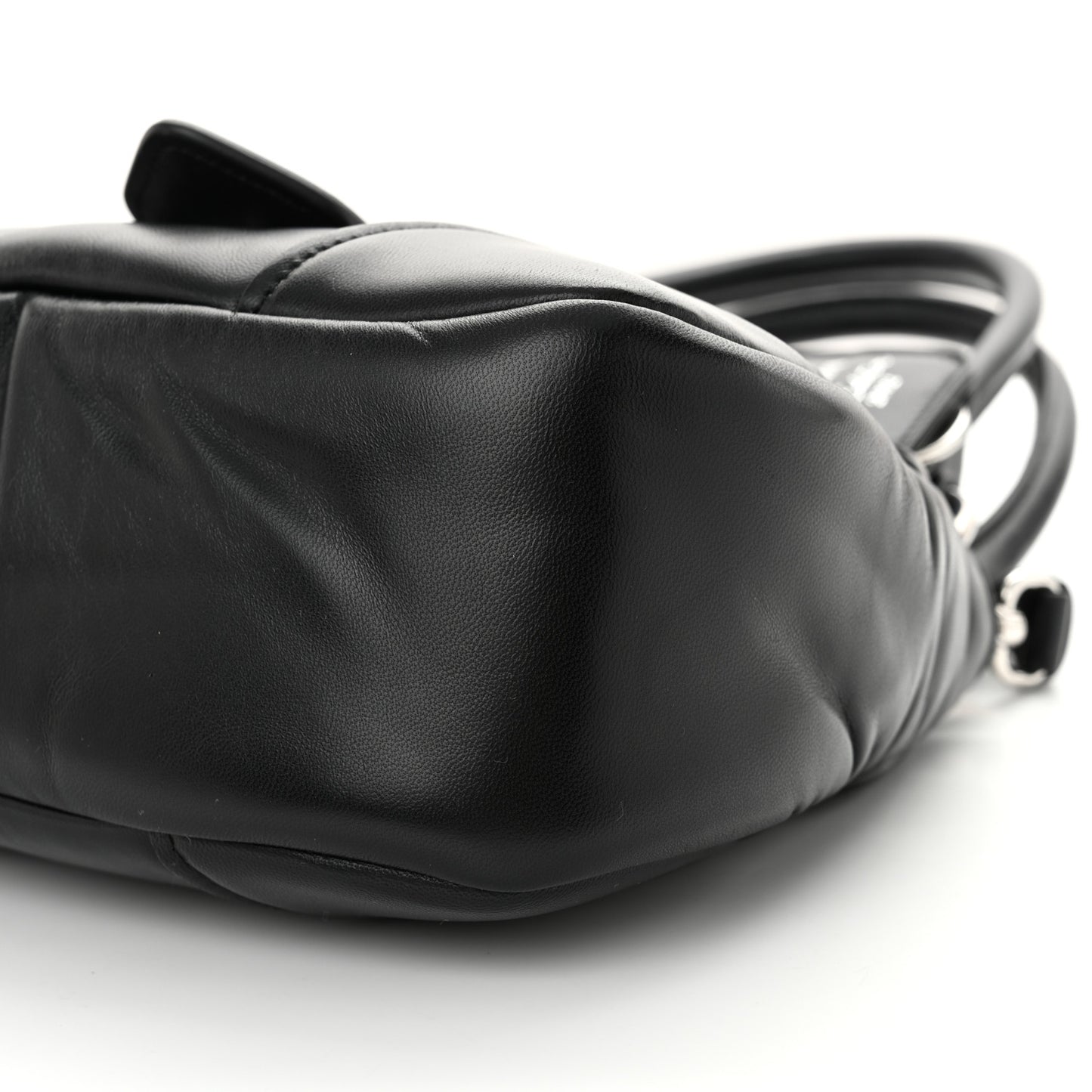 Nappa Soft Padded Re-Edition 2002 Moon Bag Black