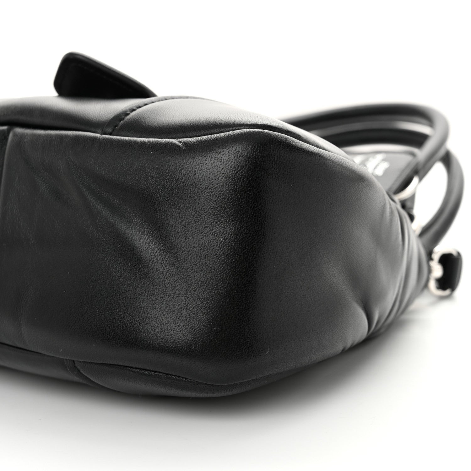 Prada Nappa Soft Padded Re-Edition 2002 Moon Bag Black 9 of 9