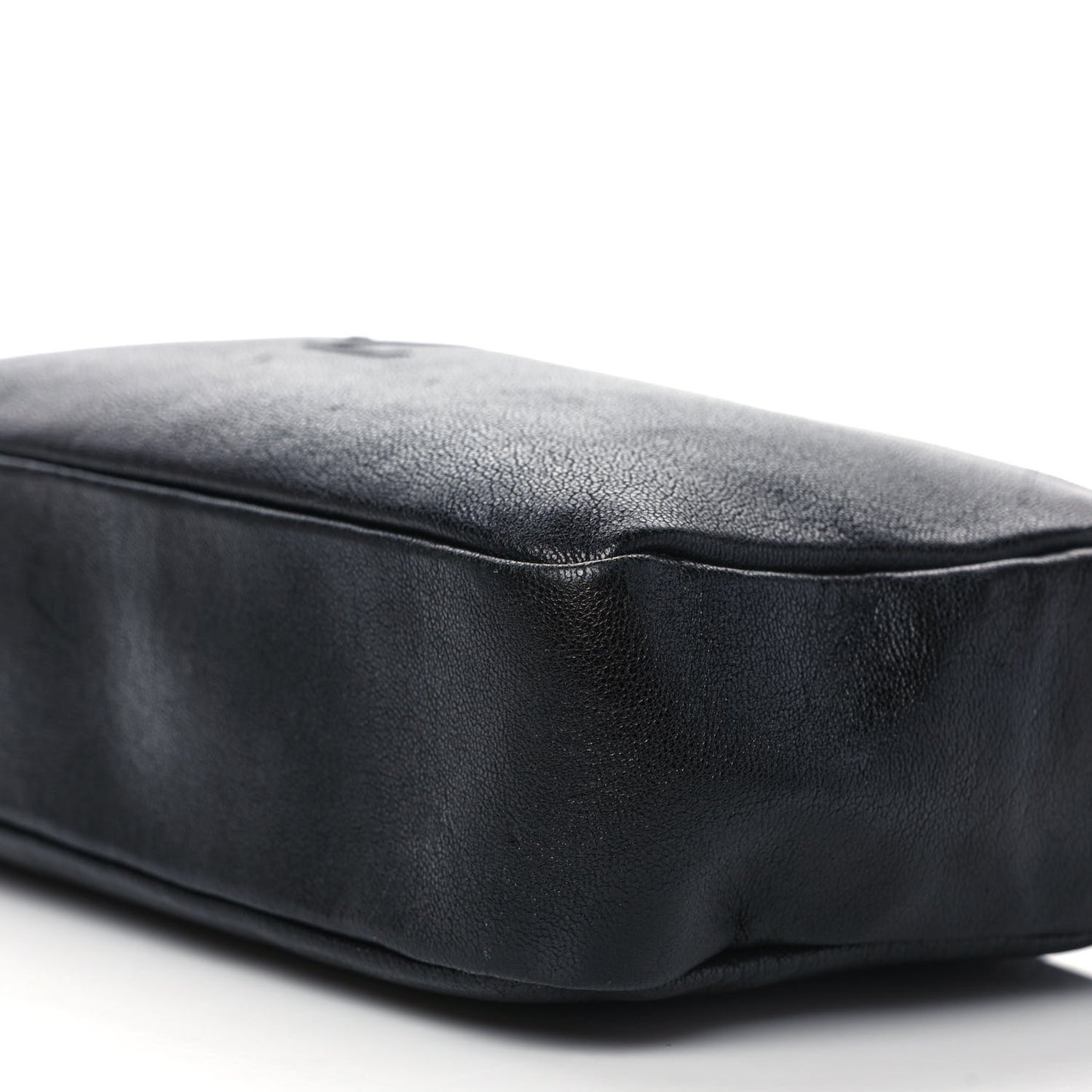 Lambskin Monogram Embossed Small Lou Camera Bag Black