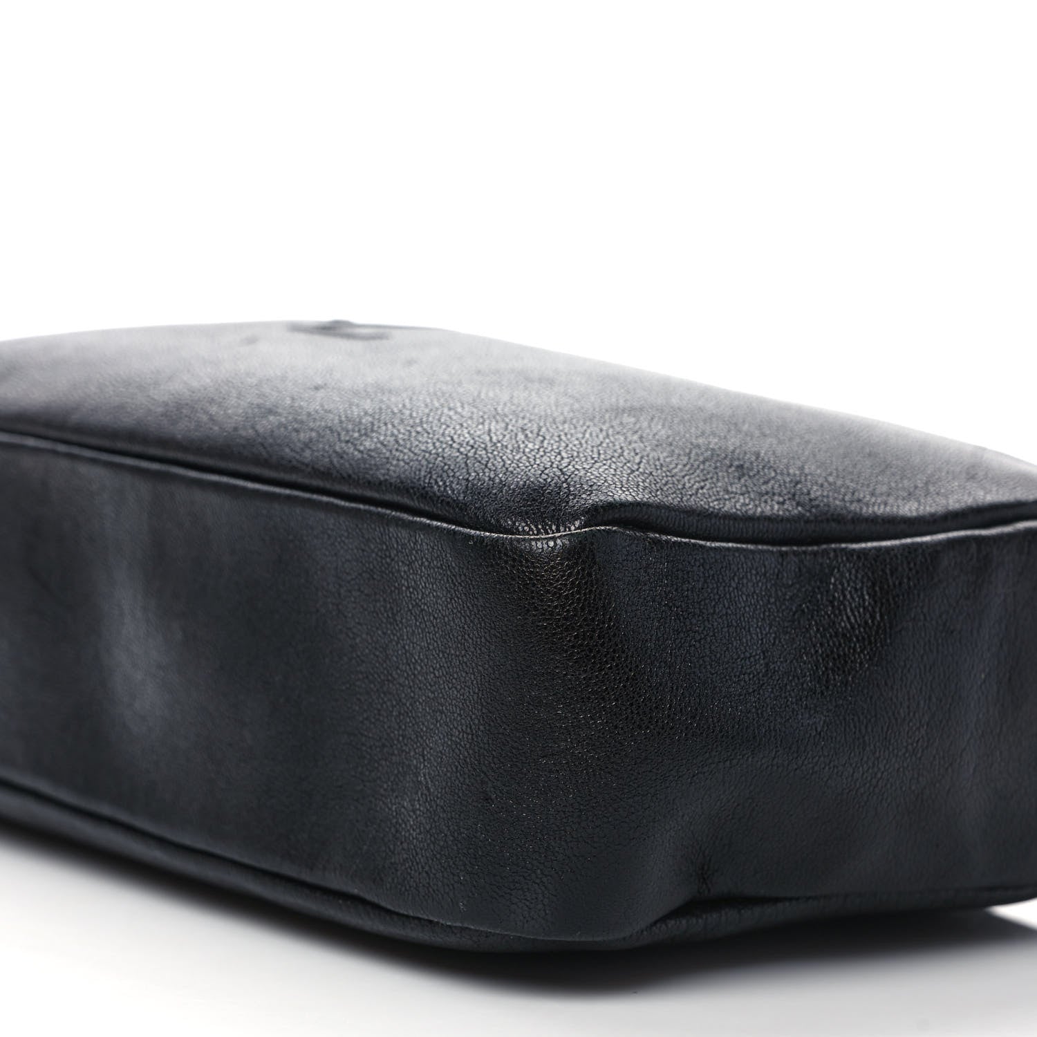 Saint Laurent Lambskin Monogram Embossed Small Lou Camera Bag Black 9 of 11