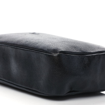 Saint Laurent Lambskin Monogram Embossed Small Lou Camera Bag Black 9 of 11