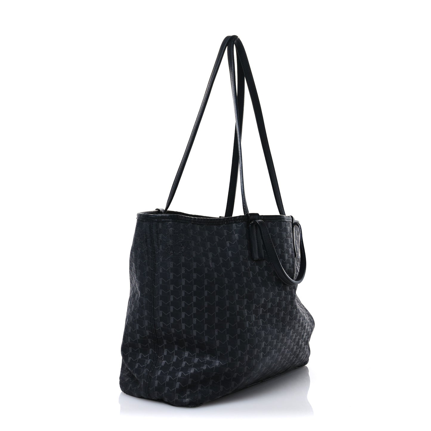 Calfskin Canvas 1920 M Monogram MM Tote Black Multicolor