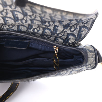 Christian Dior Monogram Saddle Bag Blue 4 of 4