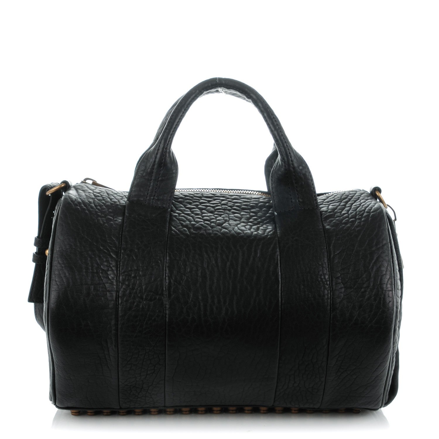 Alexander Wang Pebbled Lambskin Rocco Black Antique Brass Hardware 1 of 8