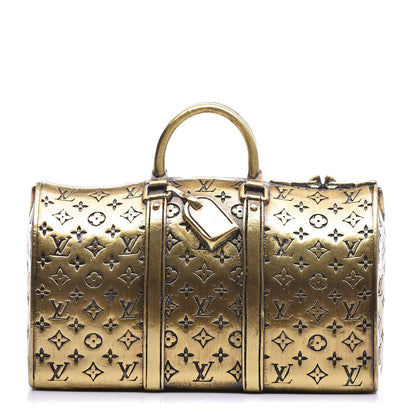 Louis Vuitton Antique Brass Keepall Paperweight 1 of 4