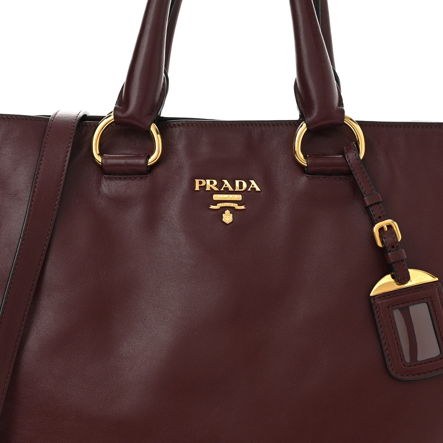 Prada Soft Calf Satchel Amaranto 7 of 12