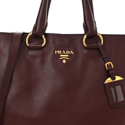 Prada Soft Calf Satchel Amaranto 7 of 12