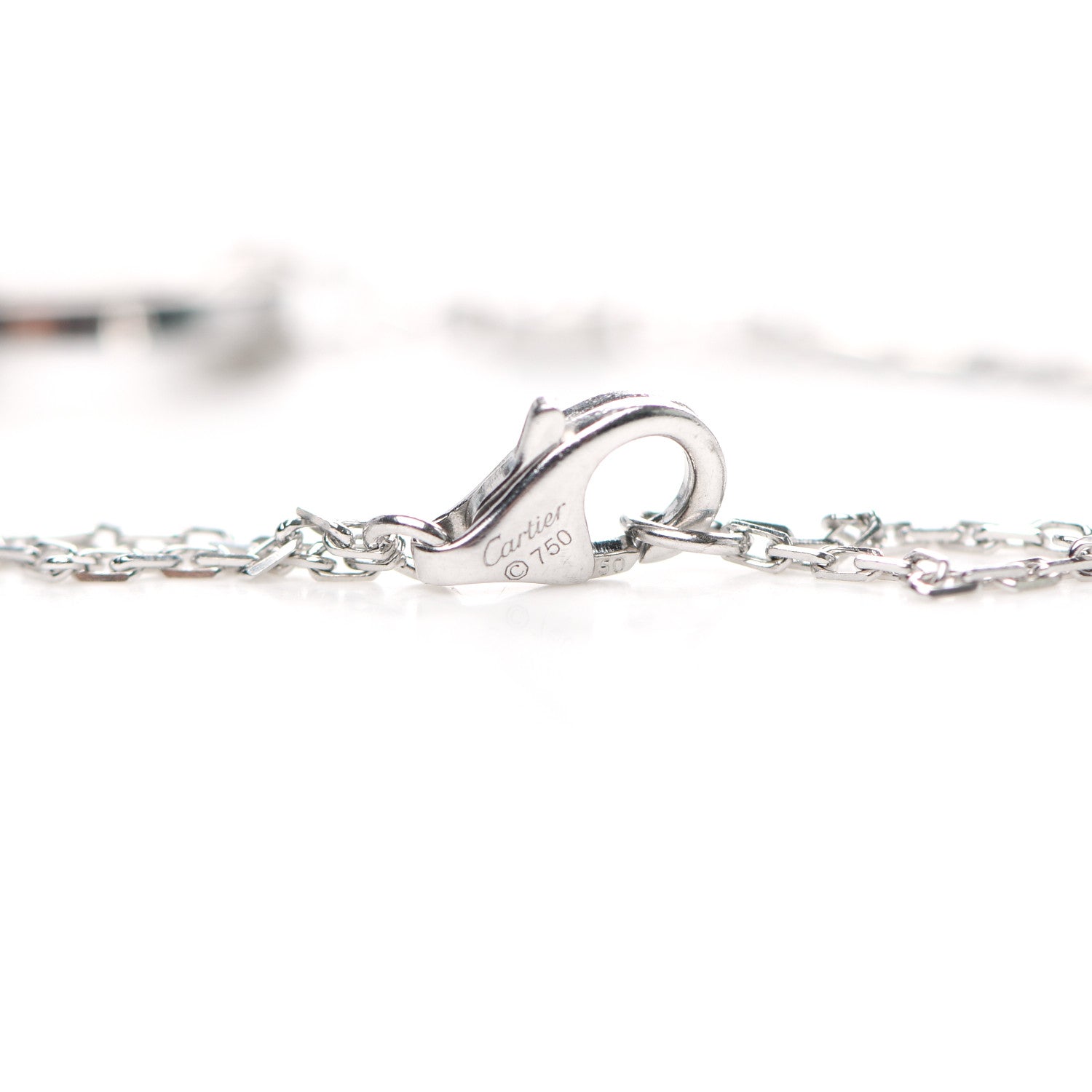 Cartier 18K White Gold Diamond LOVE Bracelet 5 of 7
