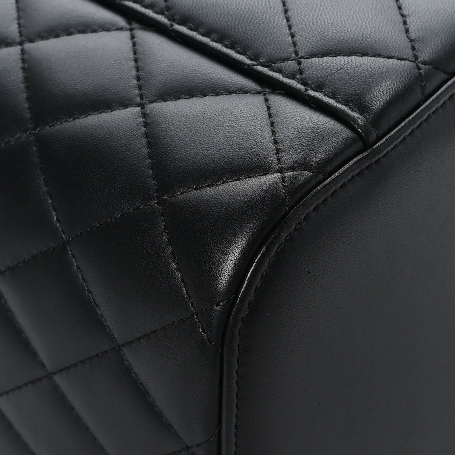 Chanel Lambskin Quilted Vanity Pouch Black 11 of 12