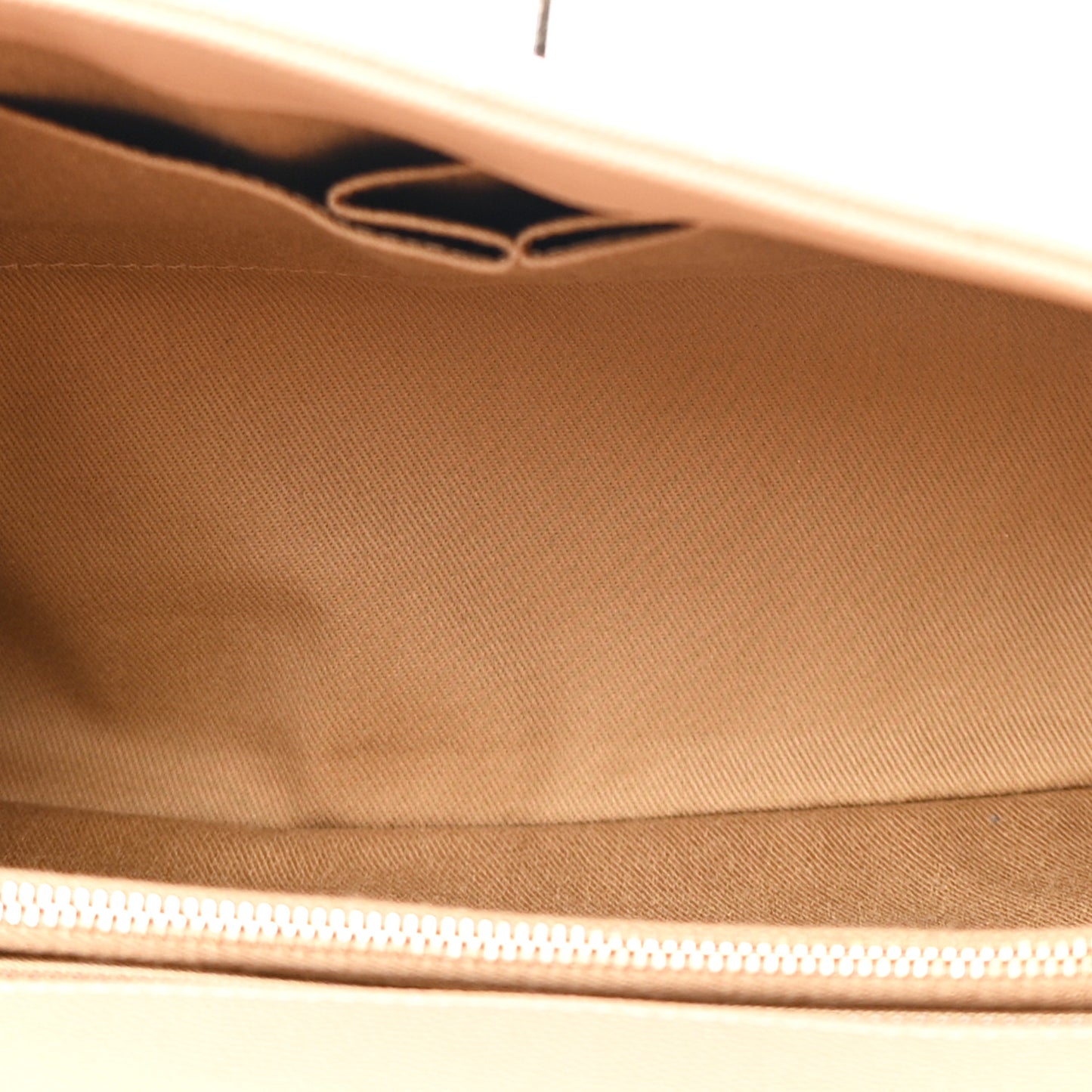 Caviar Chevron Quilted Medium Coco Handle Flap Beige