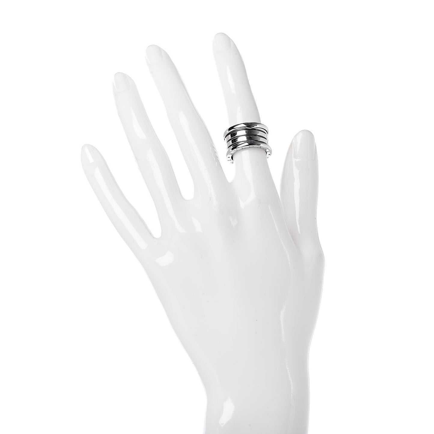 18K White Gold B.Zero1 Four-Band Ring 48 4.5